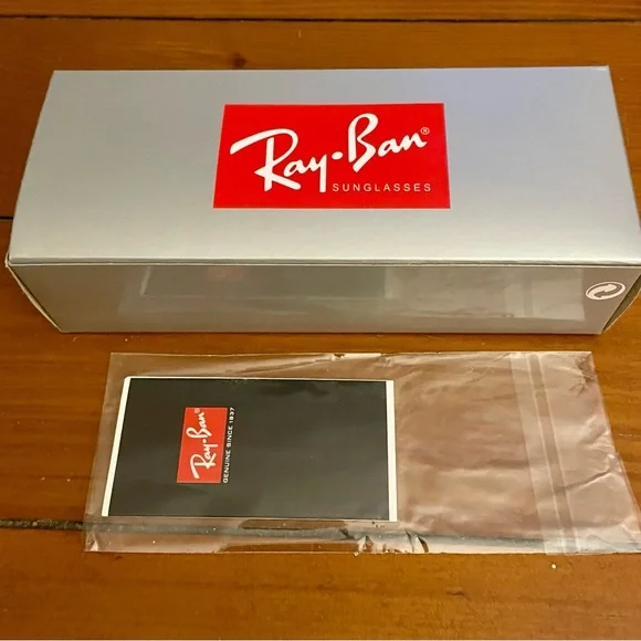 Ray-Ban | Other | Rayban Sunglasses Silver Red Empty Box 